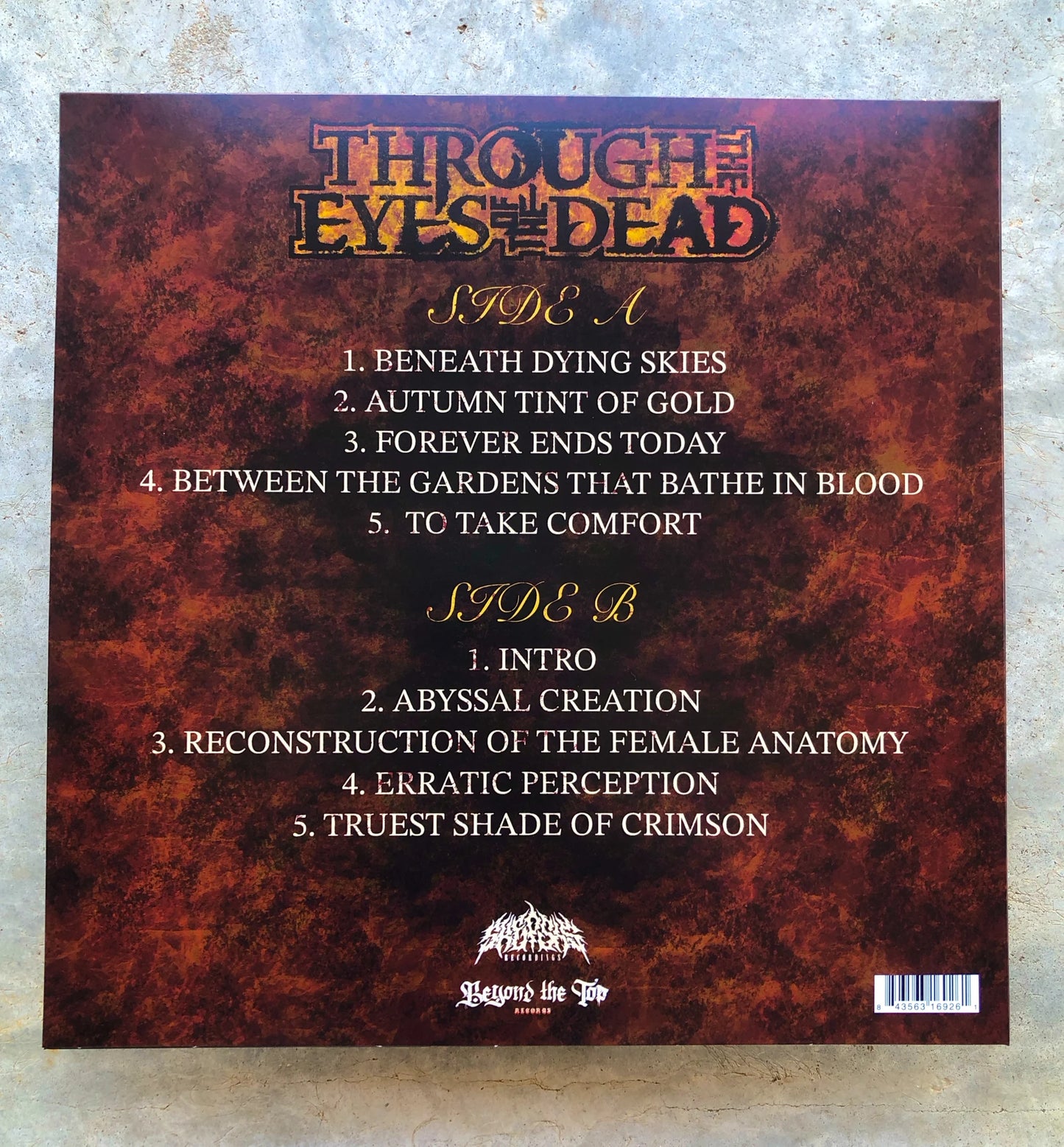 Through the Eyes of the Dead "The Scars of Annihilation" Skepsis Blue Vinyl