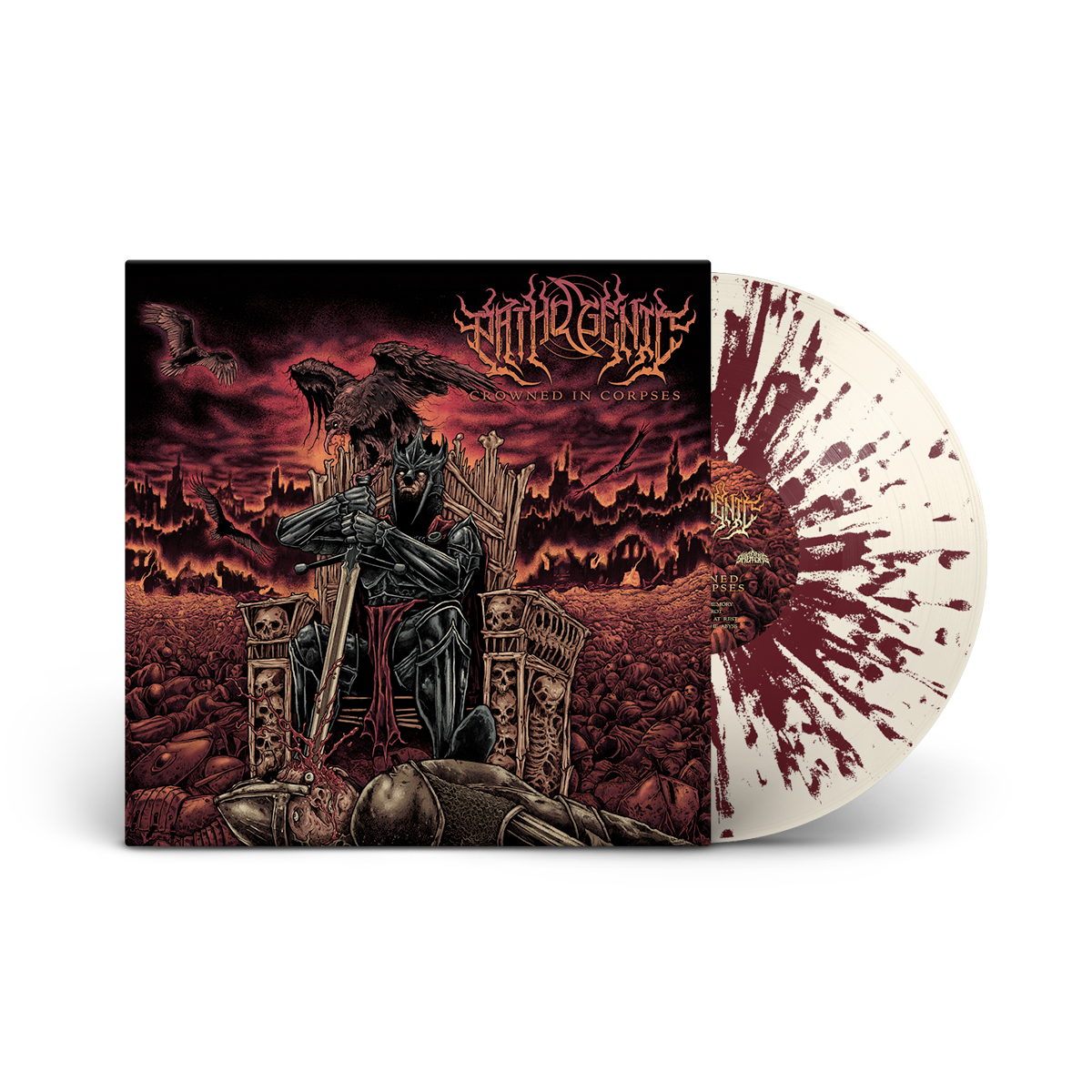 Pathogenic "Crowned In Corpses" 12" Vinyl LP