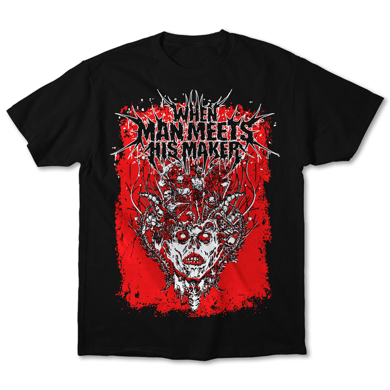 When Man Meets His Maker "Black Friday Corpse Head" LIMITED  T-Shirt